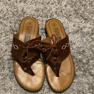 Brown Leather Sandals